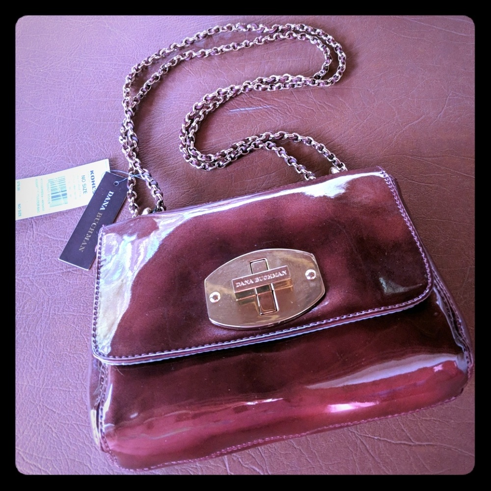 Shiny red purse